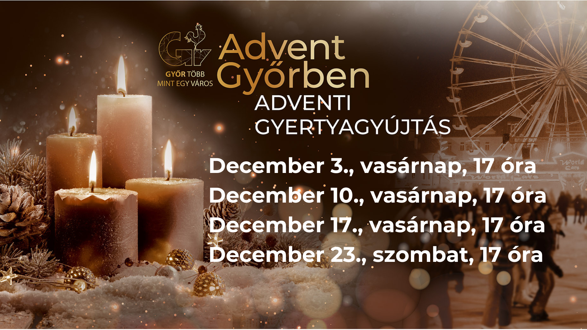 Advent Győrben 2023 - Gyertyagyújtás